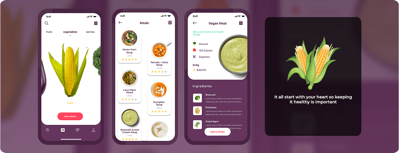 App Design, App Development - Eat Vegan